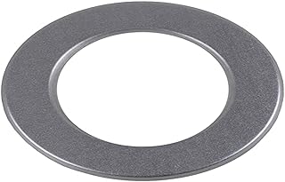 Kamino-Flam Ø 120 mm Rosette Collar, Hot-dip Aluminised (FAL) Steel Chimney Rosette, Stove Pipe Collar, Fireplace Rosette, Stove Pipe Trim Collar for Flue Opening, Grey