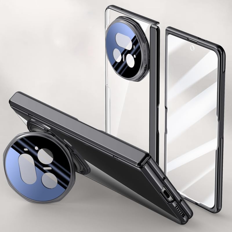 Coque Honor Magic V5 transparente avec béquille intégrée et protection d'écran