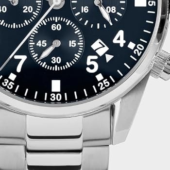 JACQUES LEMANS Men's Watch Sport Chronograph 42 mm 10 ATM with