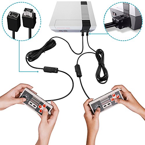 Senhai Cavi di prolunga per Nintendo NES Classic Mini Edition Controller, 2 Pack 10ft / 3m Estensione Cavi per Wii Telecomando Wii e Nunchuck