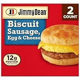 JIMMY DEAN BREAKFAST SANDWICH SAUSAGE, EGG & CHEESE BISCUIT 9 OZ PACK OF 3