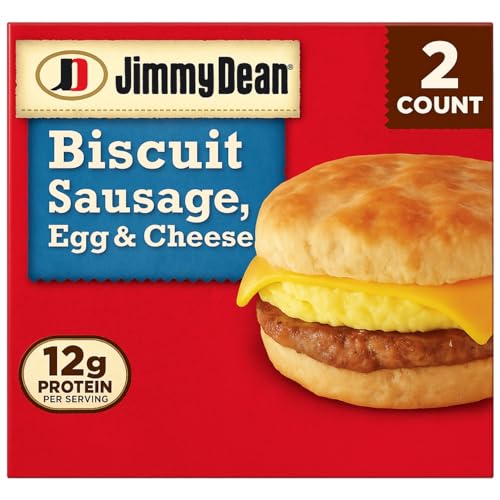 JIMMY DEAN BREAKFAST SANDWICH SAUSAGE, EGG & CHEESE BISCUIT 9