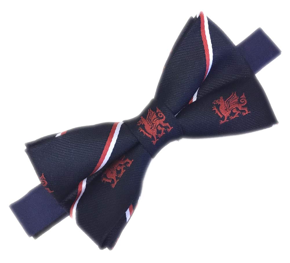 Men's Navy Welsh Dragon Bow Tie