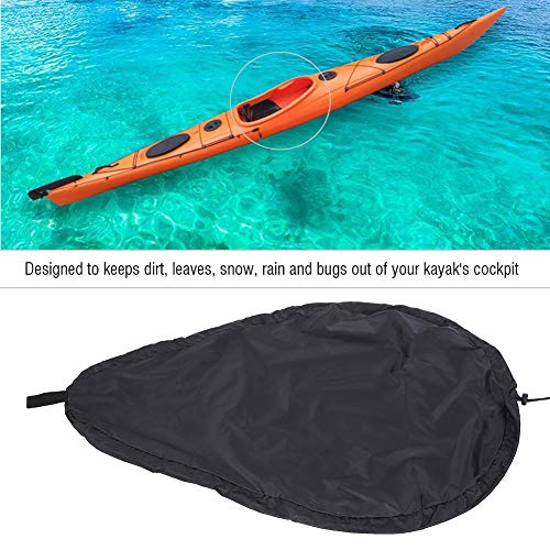 image for Tbest Kayak Cockpit Cover,Universal Fit Blocking Canoe Storage Dust Su