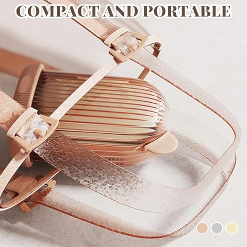 Image of Anshri Pack of 2 Travel Soap Holder Portable Soap Dish for Home Compact and Durable Plastic Travel Soap Box - Soap Case Ideal for Travel Accessories With Brush