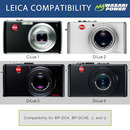 Wasabi Power 22726723698875 Battery (2-Pack) And Charger For Leica Bp-Dc4, C-Lux 1 thumb #1