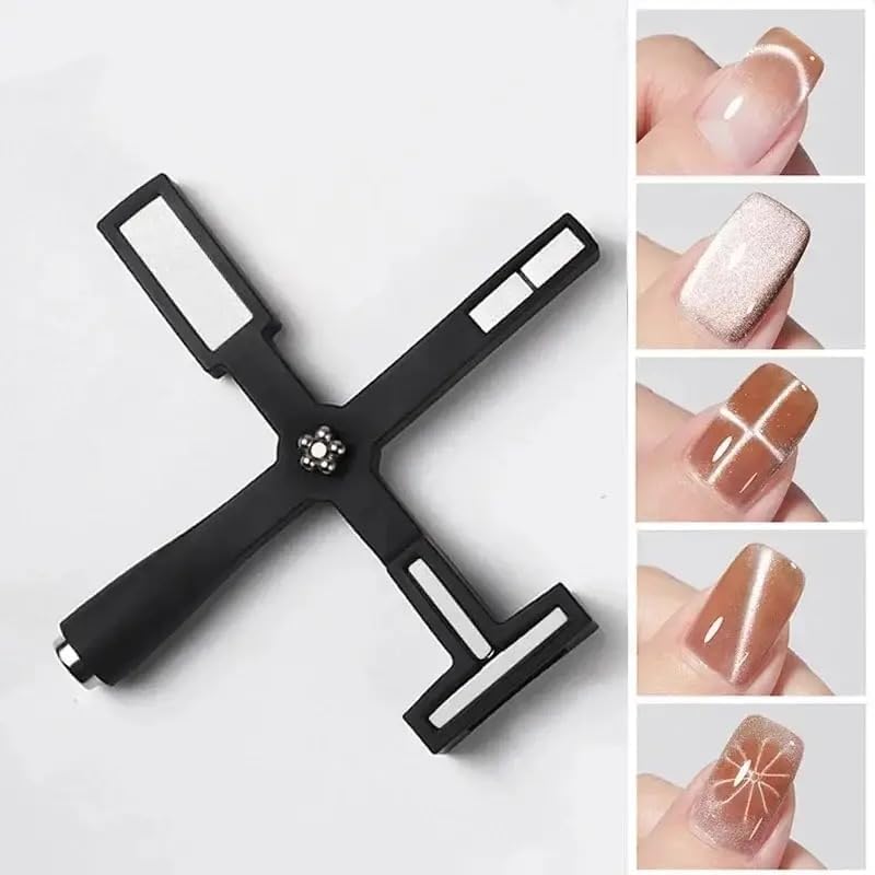 Image of Nail Art Magnet | 5 in 1 Magnet for Cat Eye Gel Nail Polish | Multifunctional Magnetic Nail Tool | Nail Design Tools, Nail Art Accessories DIY Home Salon