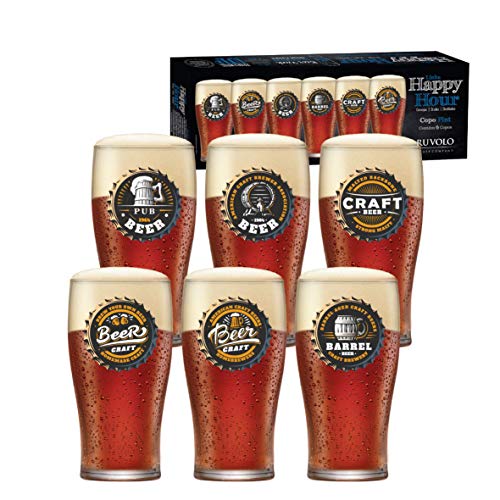 Jogo de Copos de Cerveja Pint de 568 ml, Ruvolo – 6 peças