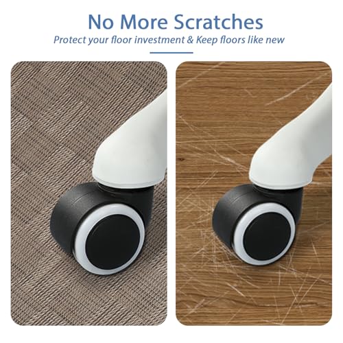 Image of Chair Mat for Hardwood & Tile Floor, 47 inch x 52 inch Heavy Duty Office Chair Mat for Rolling Chairs, Anti Slip, Non-Curve, Floor Protector for Home Office, Brown Square