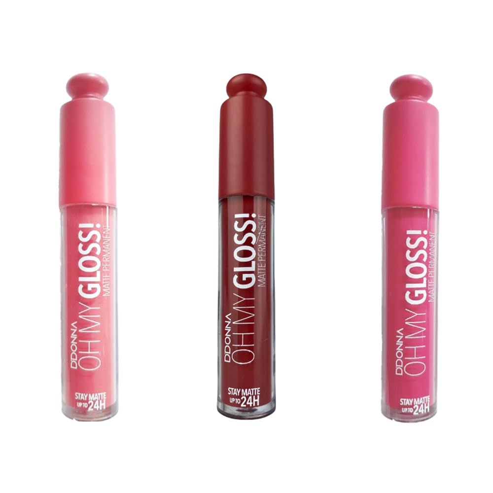 Pack 3 Pintalabios Líquido, Color Intenso, Fórmula Mate de Larga Duración 24h, Con Ácido Hialurónico, Infalible Matte. (Pack 1)