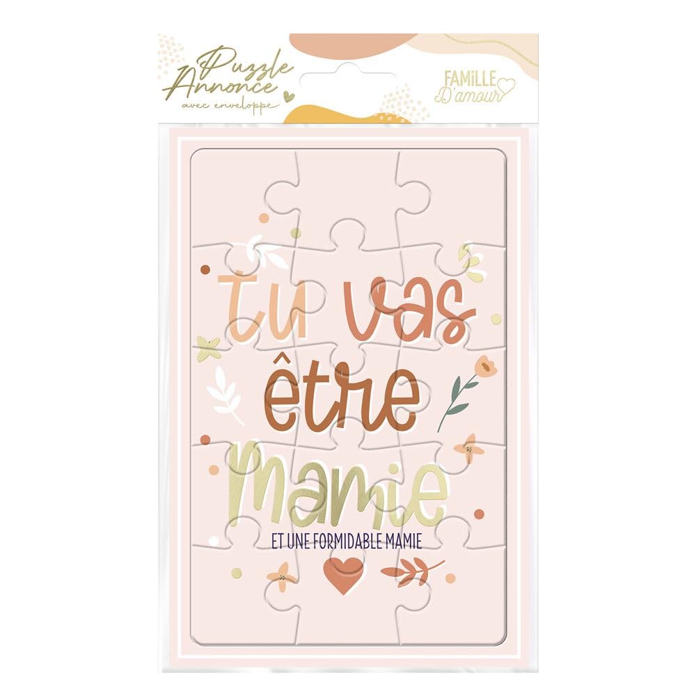 STC Puzzle card announcement birth model You will be Granny, Multi-Coloured - Multi-Coloured, 10