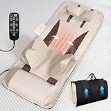 fuptos Full Body Massage Mat with Airbag Stretching, Back Heating, Neck & Shoulder Relief, Lumbar Traction, HIPS & IT Band Massage, 6 Modes 5 Intensities 2 Heat Levels, Foldable, Fit 5'1-6'2