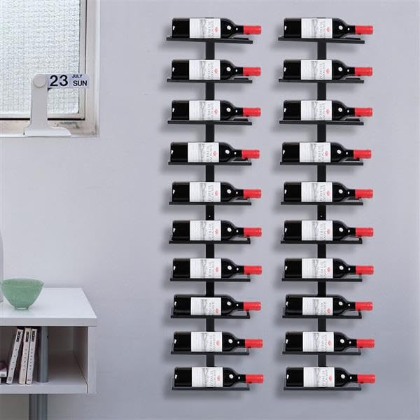 Yaheetech 2X Weinregal Wandregal Flaschenständer Weinflaschen, für Küche Bar Keller