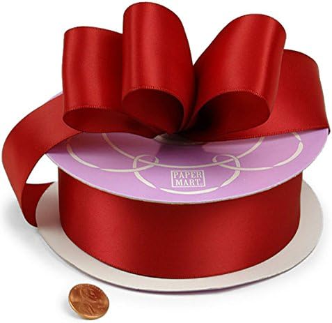 7/8インチ X 100ヤード - ソリッドカラー プレミアムファブリック サテン シングルフェイス リボン 490629