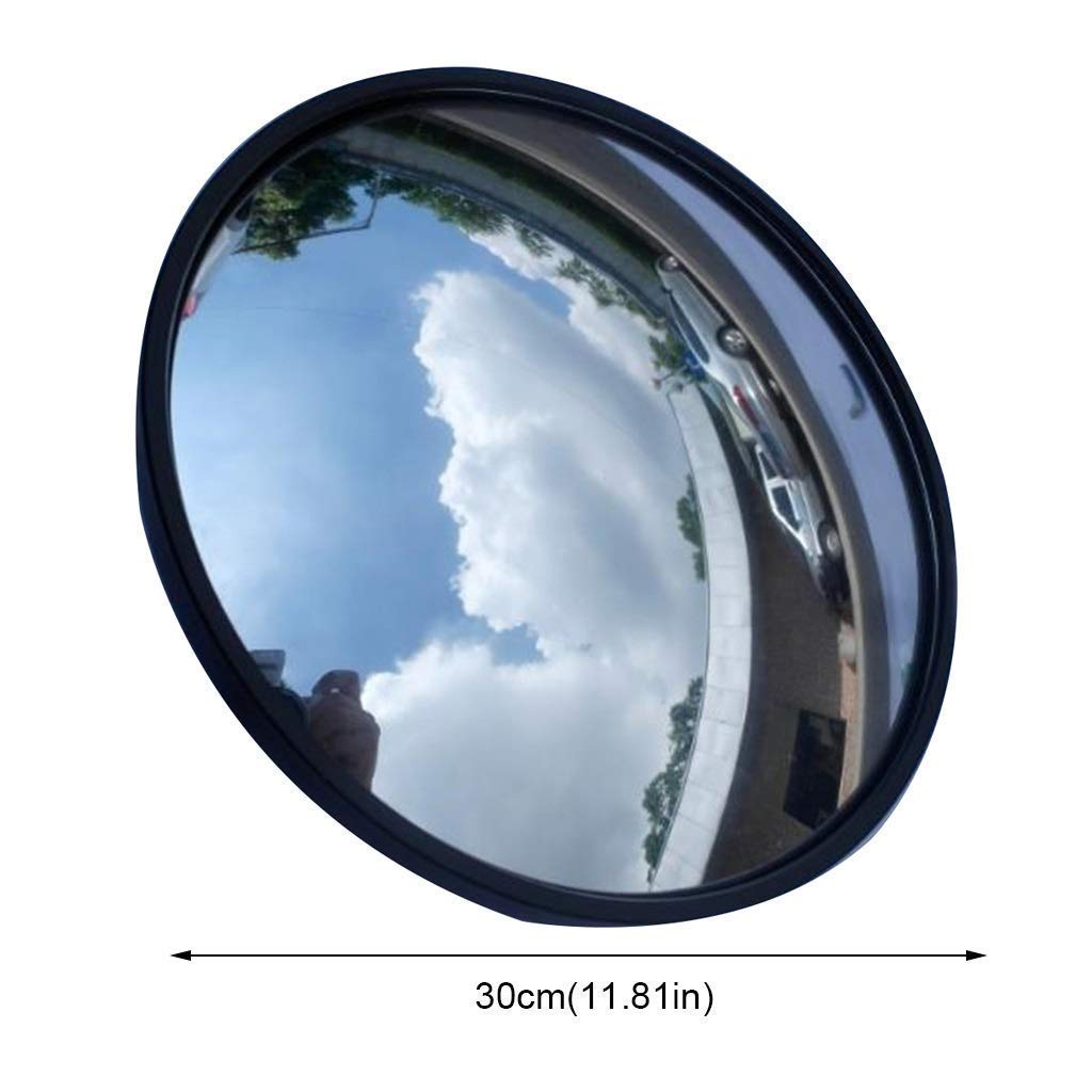 Obiettivo grandangolare esterno specchio stradale convesso infrangibile diametro 30 cm specchio di sicurezza infrangibile per la sicurezza stradale e aziendale