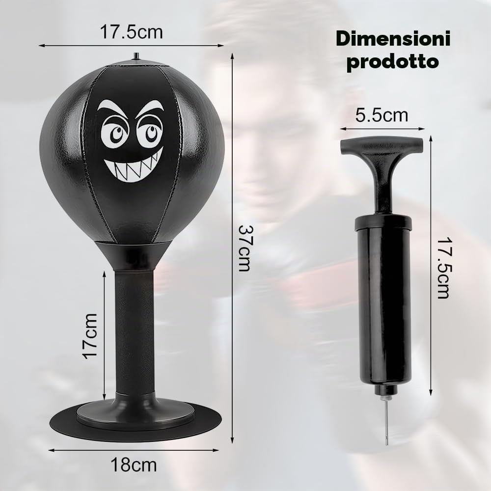 Punching ball tavolo ufficio punching ball con ventosa, resistente palla Rage Bag Desktop Punching Bag Mini sacco da boxe per attività a casa e in ufficio per alleviare lo stress