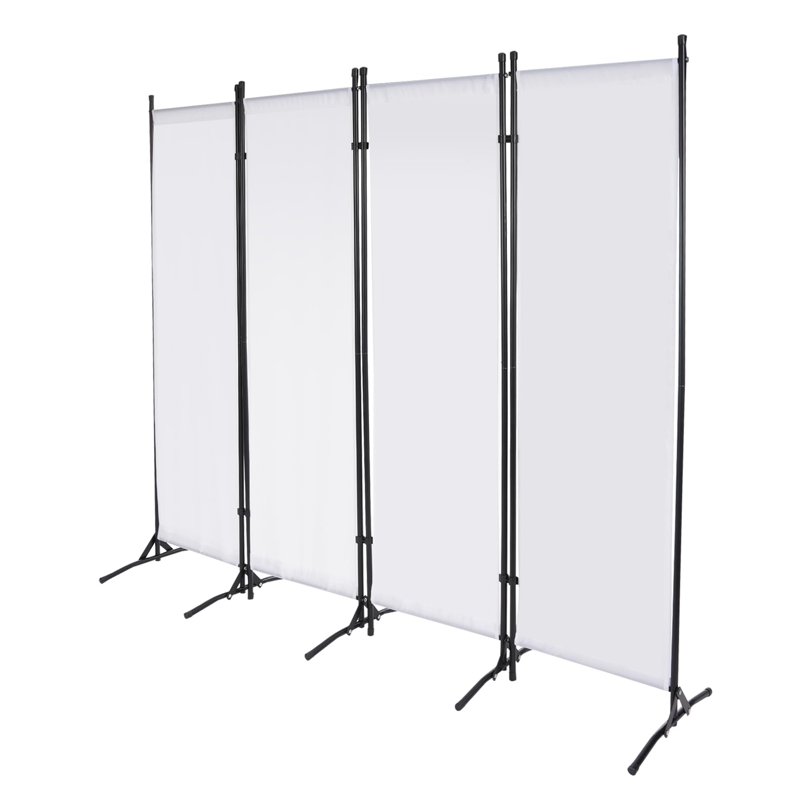 Separador plegable para habitaciones, protección visual móvil, independiente, biombo, 4 piezas, 200 x 170 cm, biombo para exteriores, resistente a la intemperie para balcón, jardín, terraza, salón