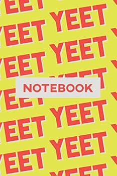 Notebook: Yeet Red Pink Typography Meme Pattern
