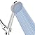 5-Setting High Pressure Handheld Shower Head Combo, NearMoon Multi-functions Powerful Spray Handheld Showerhead with Adjustable Angle Bracket (with 60? Stainless Steel Hose, Chrome)