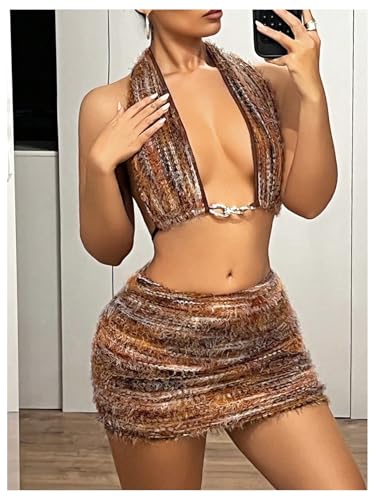 WDIRARA Women's Tie Dye Low Rise Mini Skirt Distressed Party Club Bodycon Skirts4