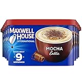 Maxwell House International Mocha Latte Café-Style Instant Coffee Beverage Mix (8 ct Pack, 8.5 oz...