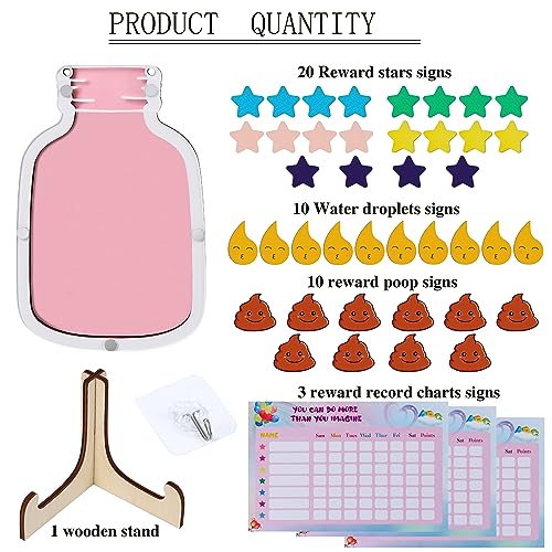 Reward Chart for Toddlers, Potty Training Chart Chore Chart for Boys and Girls, Reward Jars for Kids, Behavior Chart for Kids at Home, Kids Responsibility, Child Responsibility Training Jar - Image 3