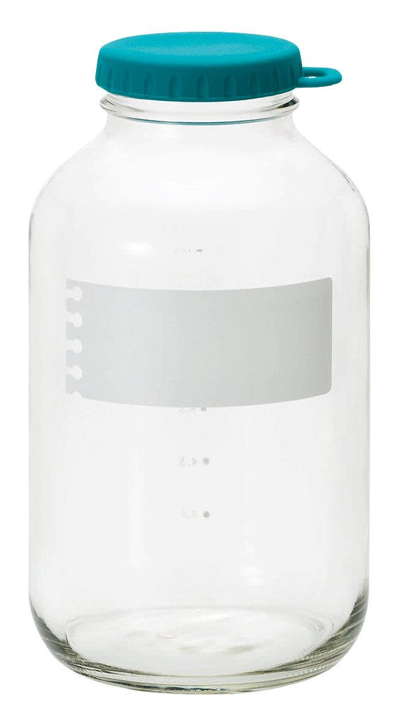 Aderia 1675 e-Cap Jar 1800 HG Storage Container, Glass, Herb Green