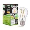 Maxlite EF8.5A19D927/JA81 8.5W A19 Dimmable LED Bulb, Enclosed Clear Filament, 2700K Warm White Light, JA8 Listed - CRI 90, 60W Equivalent, 800 Lumens, LED Light Bulb