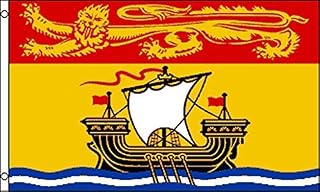 3x5 Canada Canadian Province New Brunswick Flag 3'x5' house banner grommets Vivid Color and UV Fade Resistant Canvas Header and polyester material
