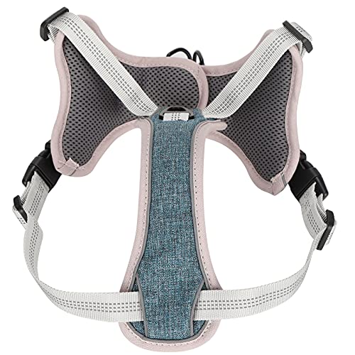 Adjustable Dog Harness, Dog Vest Harness Comfortable Eye‑catching Reflective Strips for Pet Care for Pet Daily Necessities for Feeding Pets for Pet Supplies(Blue, XXL)