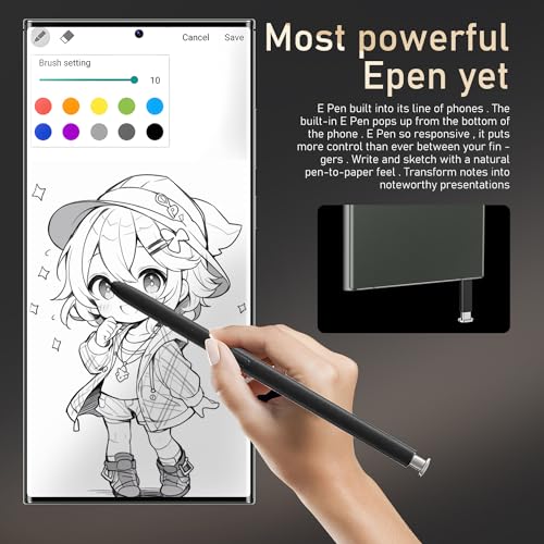 Image of I24 Ultra Unlocked Phone 16+512GB,Built in Pen the Phone,Smartphone Battery 6800mAh 6.82 inch HD Screen,Android 14.0 with 128GB Memory Card cell phone,Face ID /5G /Fingerprint Lock /GPS (Green, 16+512G)