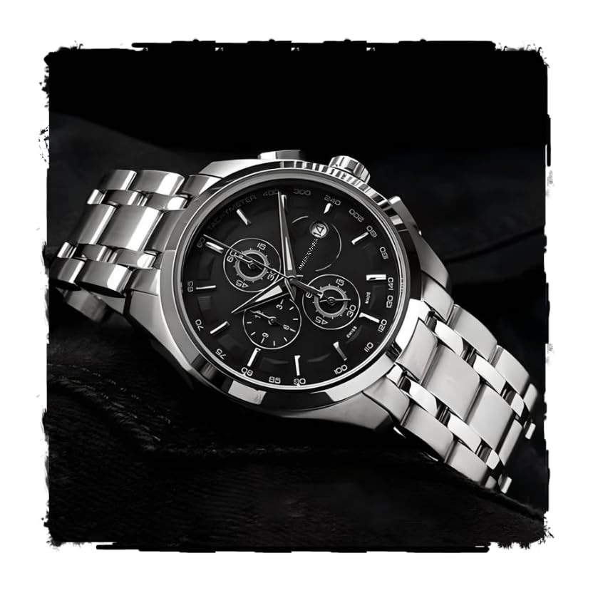 AMERICANVIBER Men's Modern Analog Wrist Watch, Side View