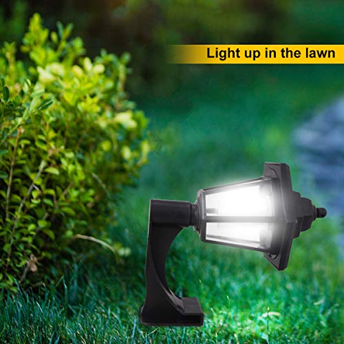 Lâmpada solar para ambientes externos, 2 peças, vintage, alimentada por energia solar, durável, deco