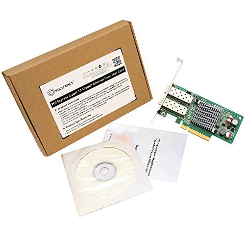 2 Port Sfp+ 10 Gigabit Pci-E X8 Nic Network Card Intel Chipset #TOP5