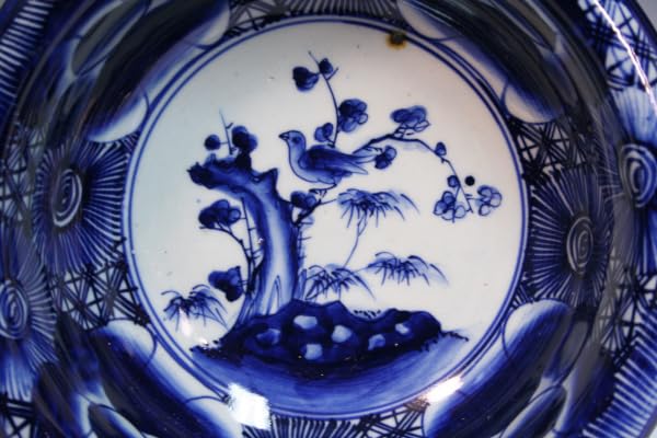 伊万里焼 ベロ藍 大鉢 染付 明治時代 鉢 伊万里 伊万里焼 ベロ藍 大鉢