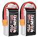 Produktbild GOLDBAT Champ 1500mAh 3S Lipo FPV-batteri 120C 11.1V Lipo Rc-batterier med XT60-anslutningsbatteri för FPV Quadcopter 250S Mini Drone Airplane Drones Vortex Flip FPV (2Packs)