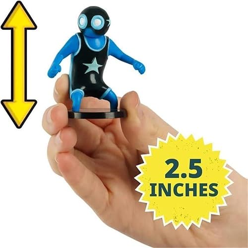 Miniatura 3 de Gang Beasts Figuras de acción Paquete de 8 mini superhéroes luchadores de pollo traje de pollo de 2.5 pulgadas