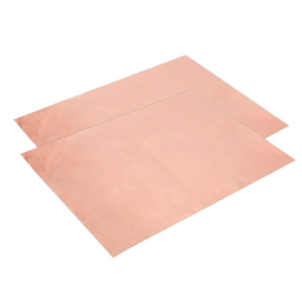 Alomejor Folia miedziana 30 cm x 20 cm jednostronna taśma foliowa EMI ekranowanie Single Conductive Adhesive do gitary EMI ekranowanie Slug Crafts