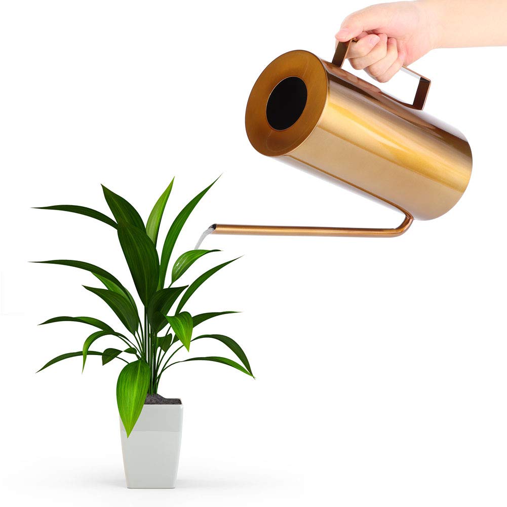 LIVLIG Arrosoir 10L En Métal, Avec Pomme D'arrosage Amovible, Arrosoir Vintage, Pour Le Jardin, Couleur : Anthracite