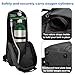 iGuerburn Oxygen Tank Backpack Size D, Portable Oxygen Backpack for D/M15 JD/M22 Cylinder Bag O2 Tank Carrier Holder for Travel (Black)