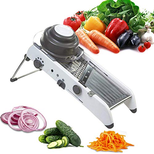 Mandoline Slicer Vegetable Slicer Stainless Steel Vegetable Julienner with Built in BladesCutter For Potato Tomato Onion Cheese Cucumber Etc