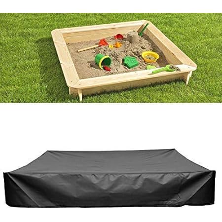 Baogu Black Tarpaulin Sand Pit Cover With Drawstring For Sand Pit Pools Garden Saunas Hot Tubs Amazon De Garten