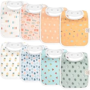 KeaBabies 8-Pack Organic Baby Bibs ...