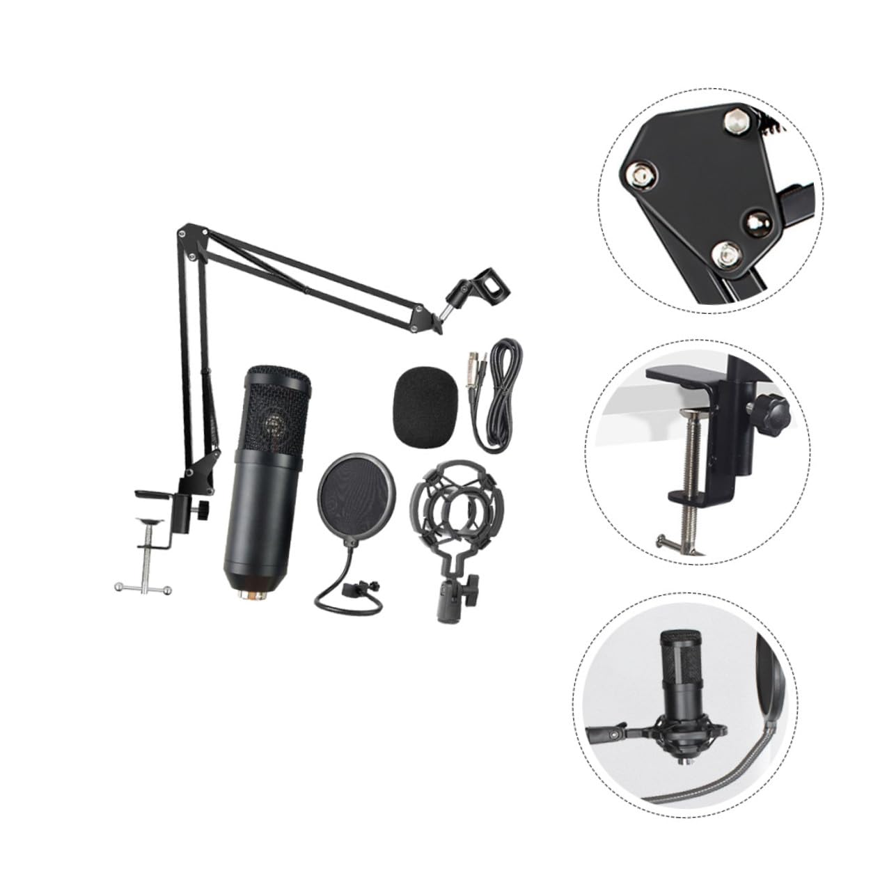 SUPVOX Microphone USB Condensateur pour Streaming et Enregistrement de Bruit Plug-and-Play Compatible PC et Micro pour Podcast et Gaming Couleur Aléatoire Couleur Aléatoire