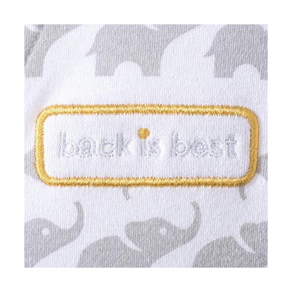 Halo Innovationen Schlafsack 100 Prozent Baumwolle Musselin Decke (12 bis 18 Monate, großer, Elefant Graphic Print) – Bild 4