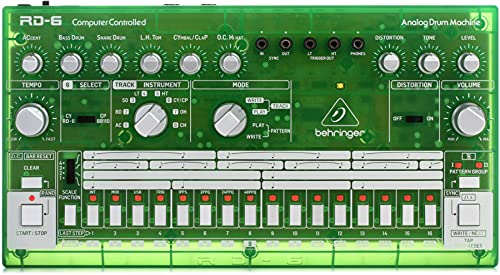 Behringer RHYTHM DESIGNER RD-6-LM Analog Drum Machine with 8 Drum Sounds, 64 Step Sequencer and...