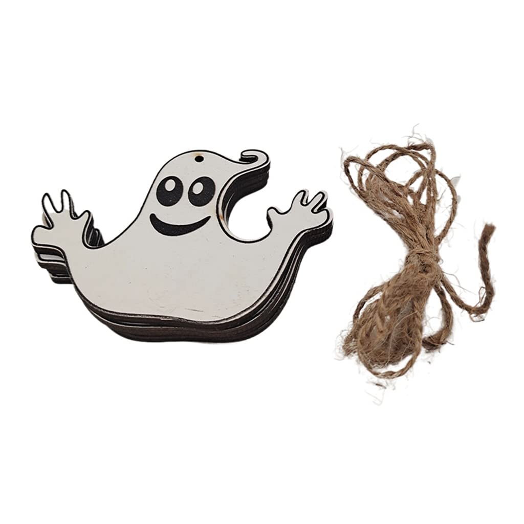 Tigeen 12 Ornamenti Di Halloween A Forma Di Fantasma - Decorazioni In Plastica Argentata Per Albero E Casa - 3