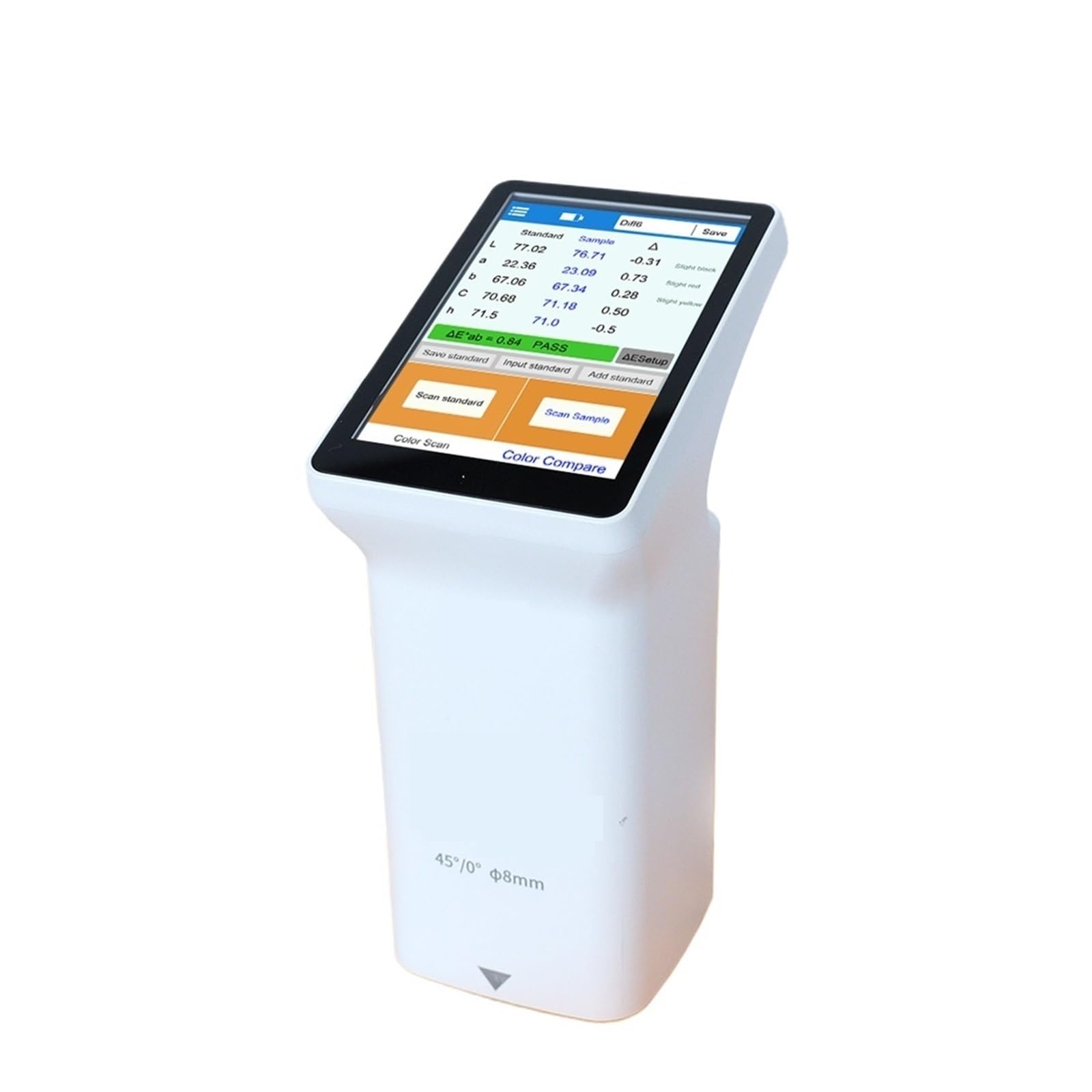 Colorimetro digitale preciso Colorimetro portatile 45/0 Colorimetro di precisione for misuratore di colore portatile for carta Multifunzionale
