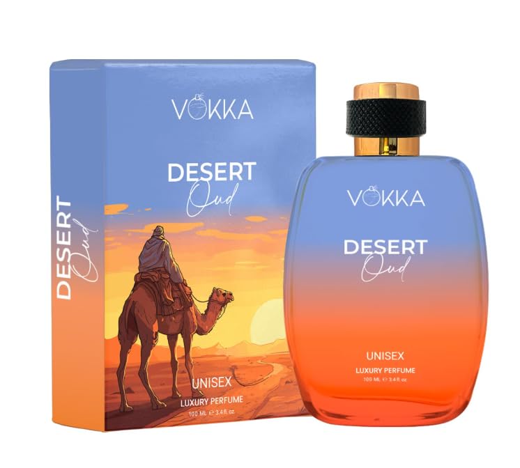 Vokka Desert Oud 100ml Perfume | Unisex Luxury Long Lasting Arabian Perfume For Men And Women | Arabic Woody Scent Eau De Parfum | EDP Fragrance for Gift | Notes: Spicy Agarwood Ambery-image-40