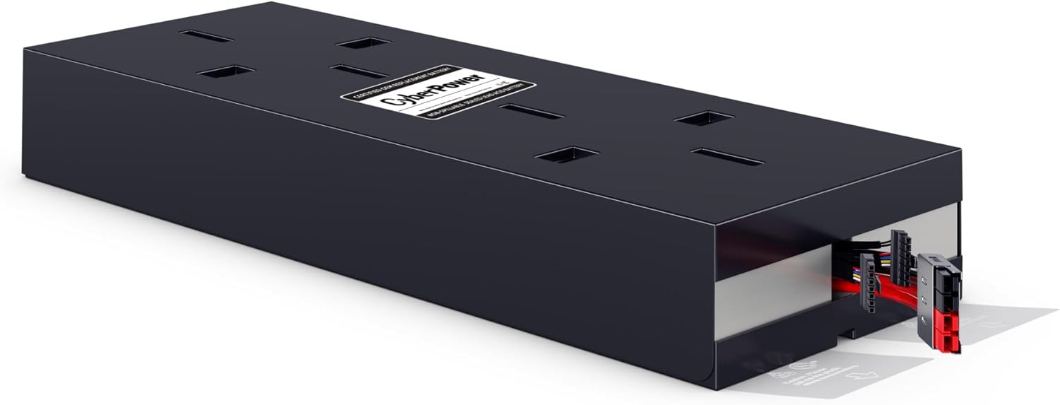 CyberPower RB1260X8 UPS Replacement Battery Cartridge, Maintenance-Free, User Installable, 12V/6Ah